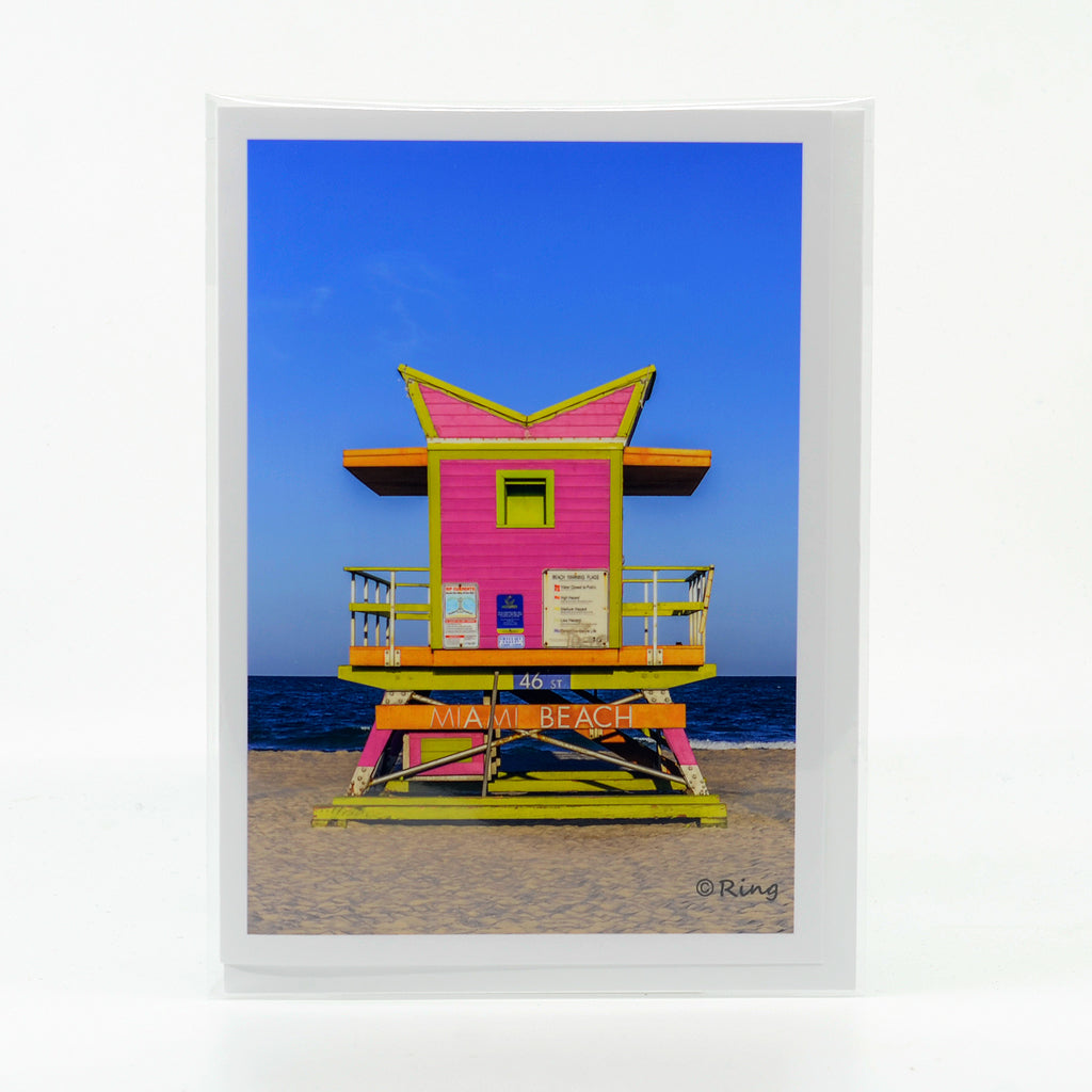 Miami 2 Notecard – Funky Flamingo Gift Shop