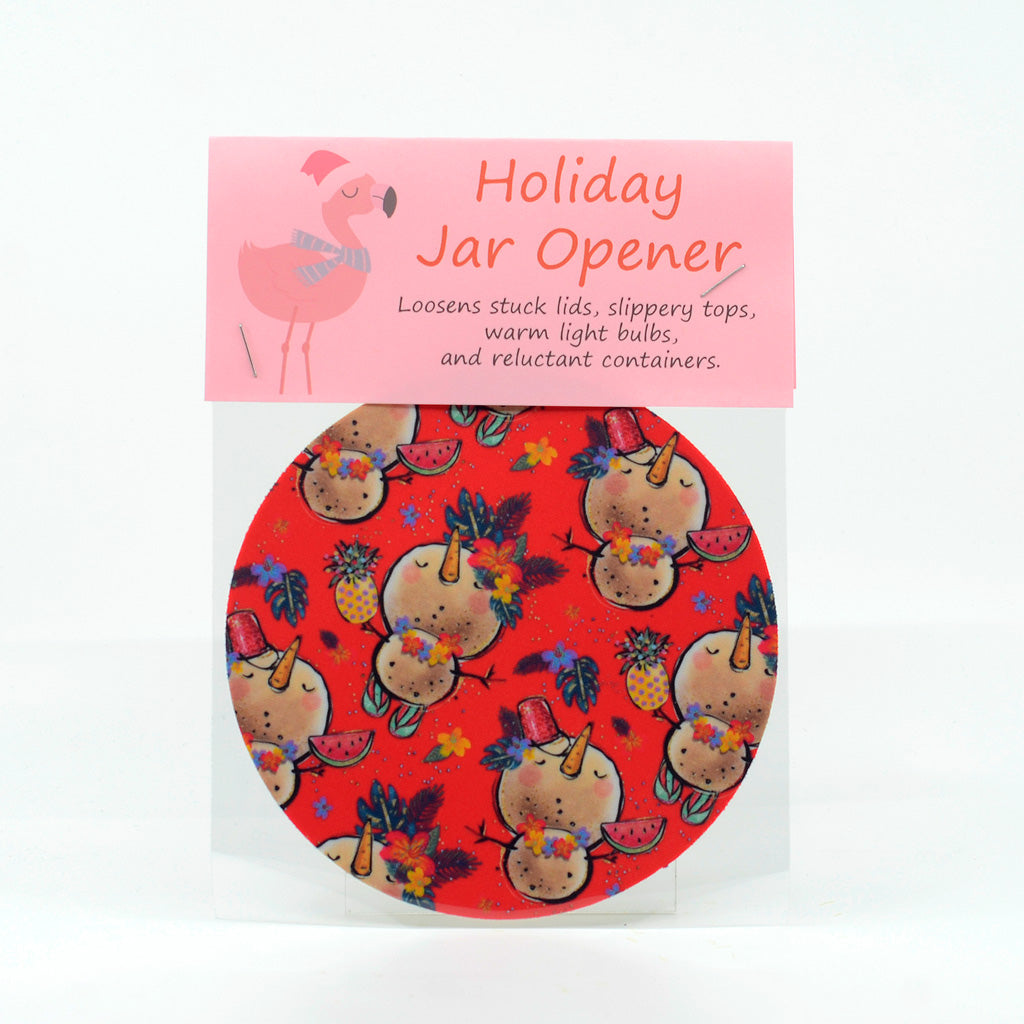 Snowman Beach Christmas Jar Opener – Funky Flamingo Gift Shop