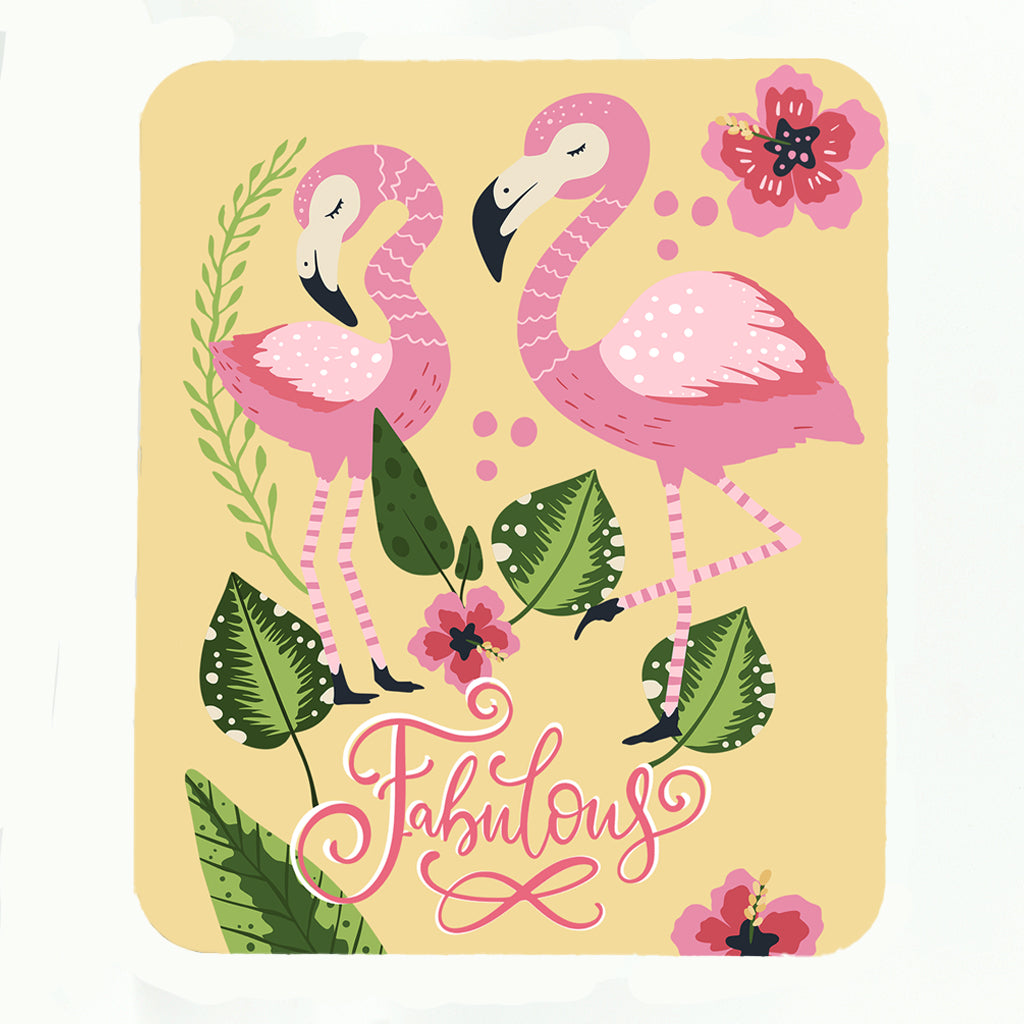 Fabulous Flamingo Mouse Pad