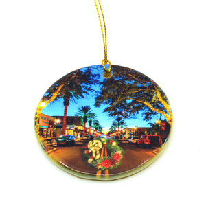 2023 Limited Edition Ornament Photograph of Canal Street Christmas in New Smyrna Beach Florida