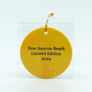 2024 Limited Edition Porcelain Ornament back-New Smyrna Beach, Limited Edition, 2024