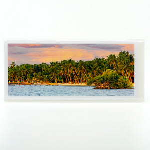 Palm Paradise photograph on a glossy greeting card