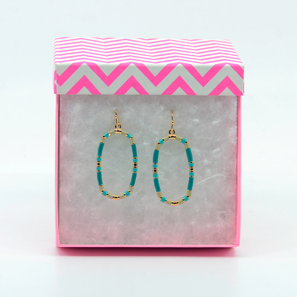 Hoop Beaded Earrings