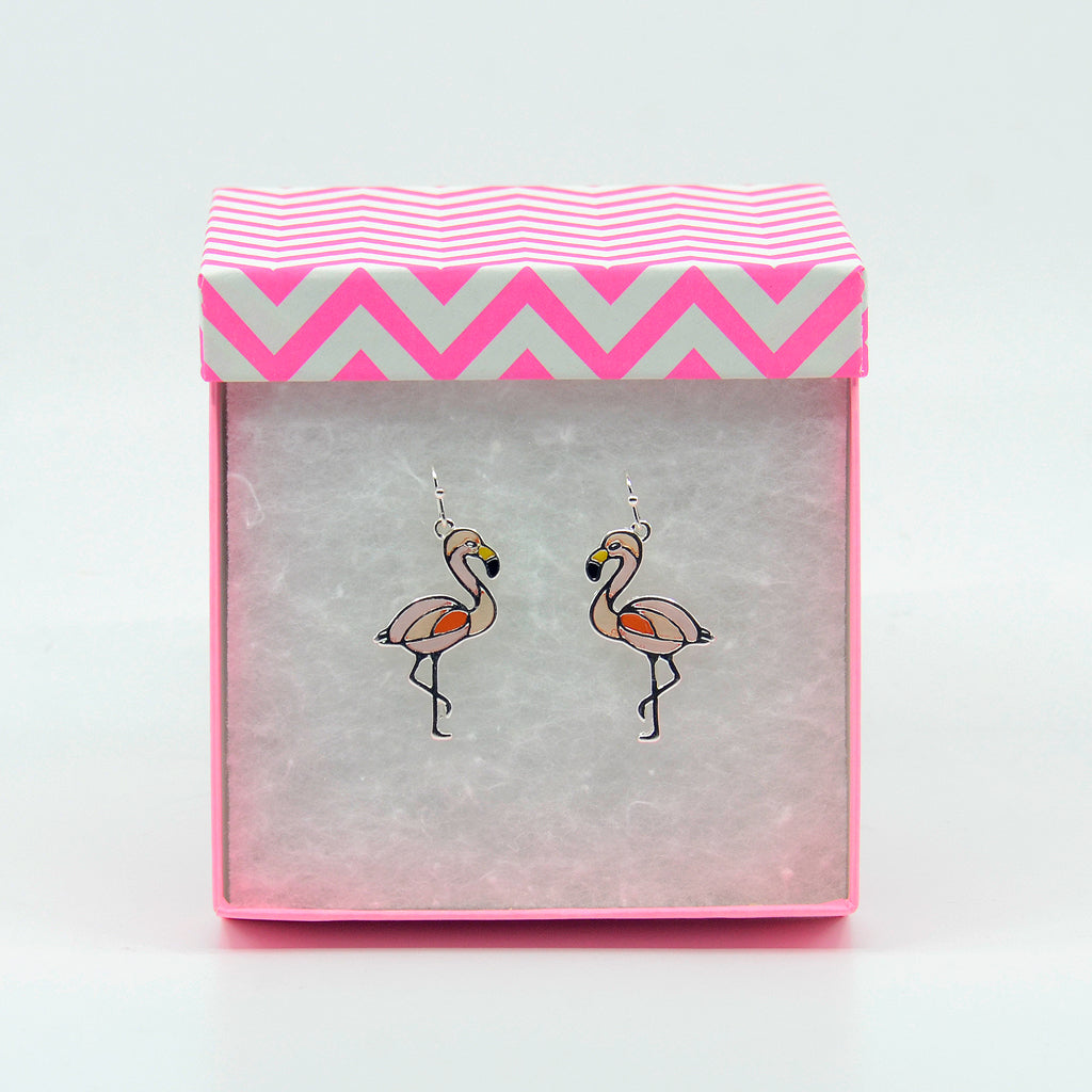 Pink Flamingo Earrings