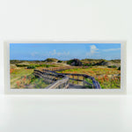 A Boardwalk to the Beach photograph on a glossy greeting card
