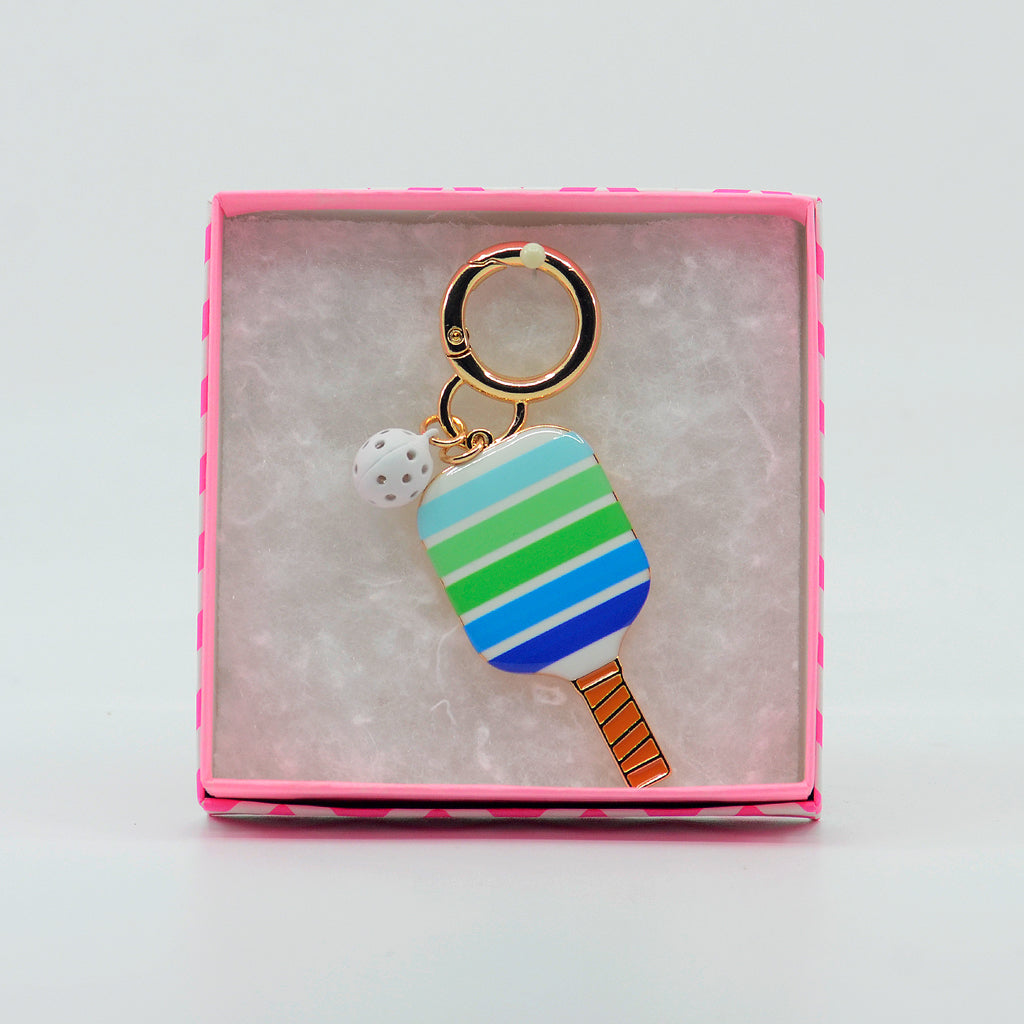 Pickleball Bag Charm-Stripe