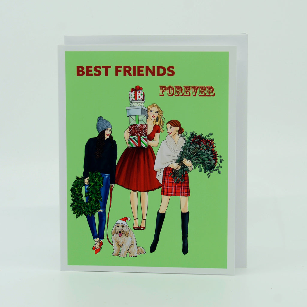 Best Friends Forever Small Rectangle Notecard