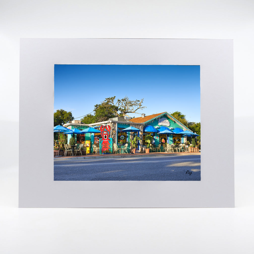 Cafe Heavenly photograph in New Smyrna Beach Florida 11"x14" Artwork