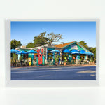 Cafe Heavenly Photograph in New Smyrna Beach on a 5"x7" glossy greeting card