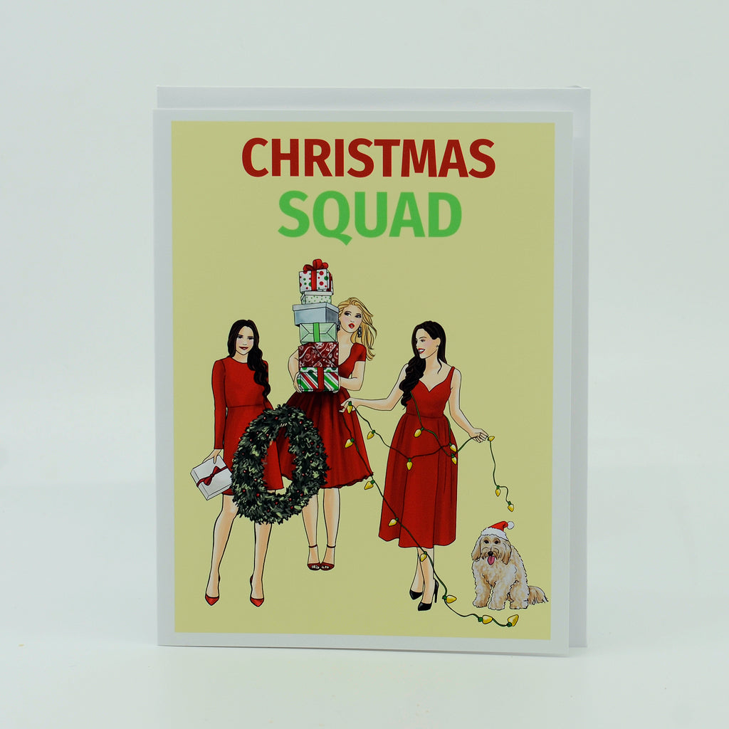 Christmas Squad Small rectangle greeting card