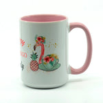 Crazy Flamingo Lady Coffee Mug