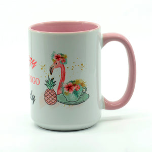 Crazy Flamingo Lady Coffee Mug