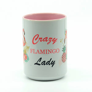 Crazy Flamingo Lady Coffee Mug