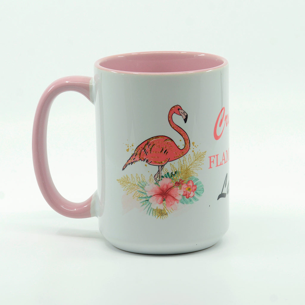 Crazy Flamingo Lady Coffee Mug