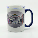 Flagler Avenue entrance in New Smyrna Beach Ceramic Mug