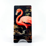 Flamingo Artwork on a phone stand