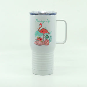 Flamingo Life Stainless Steel Tumbler Mug