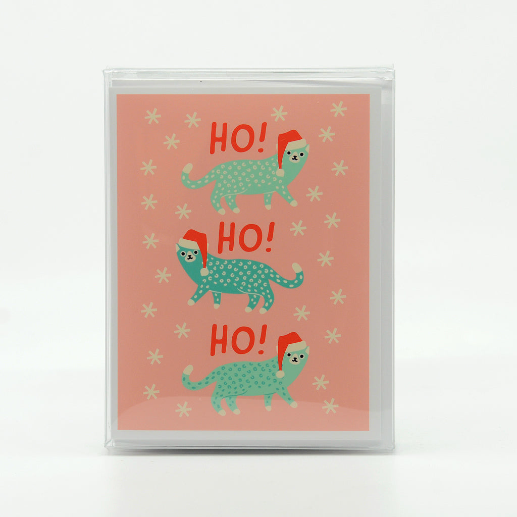 Ho Ho Ho Meow Small Greeting Card Box