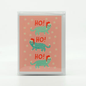 Ho Ho Ho Meow Small Greeting Card Box