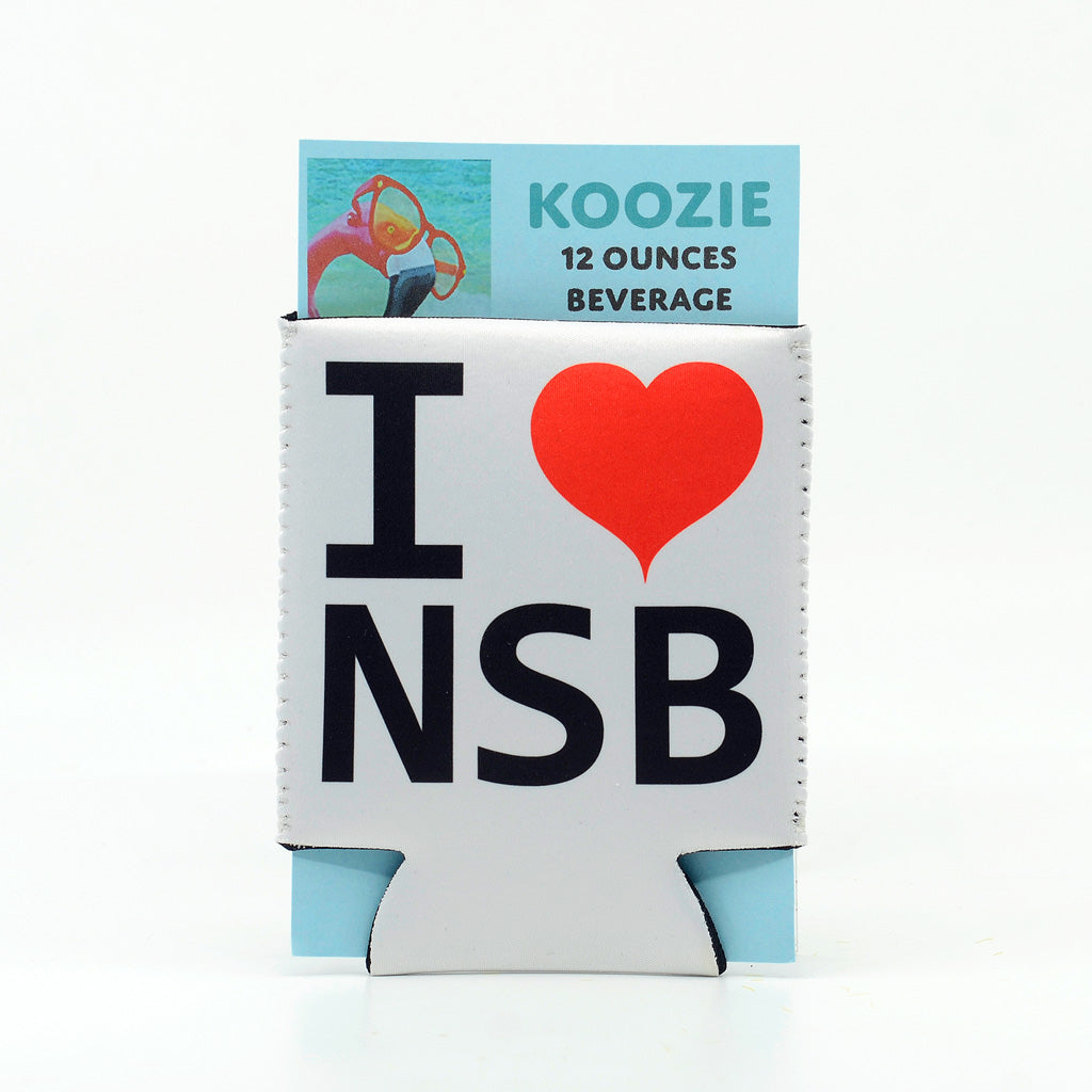 I love NSB (New Smyrna Beach) Scuba Foam Koozie 12 ounces