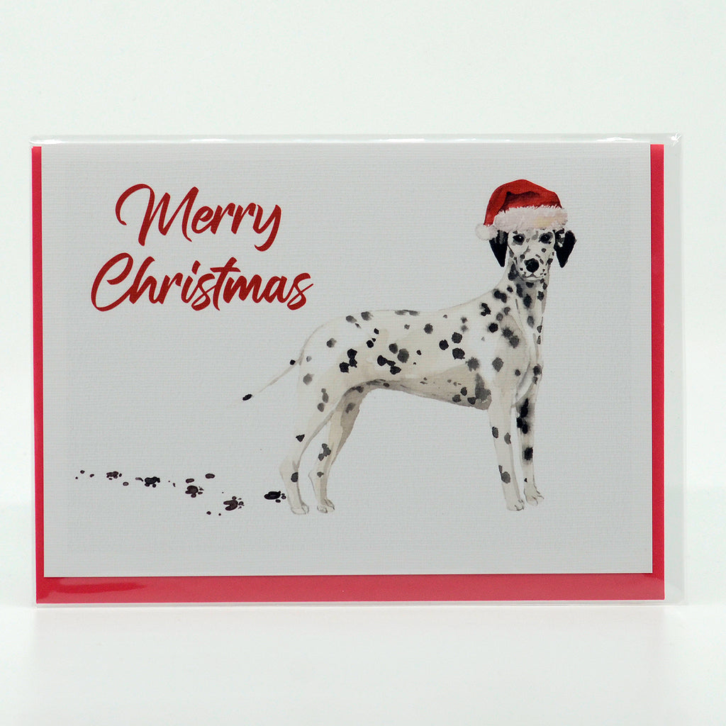 Dalmatian Christmas 5" x 7" notecard
