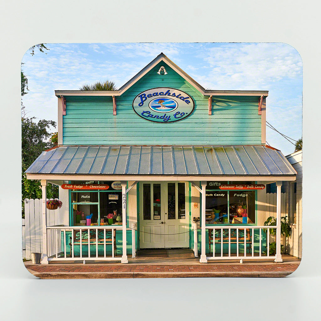 Beachside Candy in New Smyrna Beach photograph on a rubber mouse pad