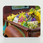 Fresh Cut Flowers photograph on a rubber computer mouse pad