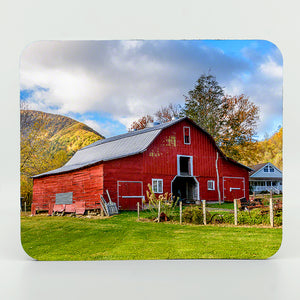 Old Red Barn photograph on a rectangle rubber mouse pad