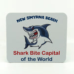 New Smyrna Beach Shark Bite Capital of the World graphics on rectangle mouse pad