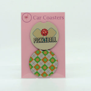 PICKLEBALL RUBBER CAR COASTERS