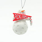 Snowman Pickleball Ornament