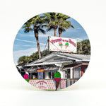 Treats on the Beach in New Smyrna Beach photograph on a 4" round rubber home coaster