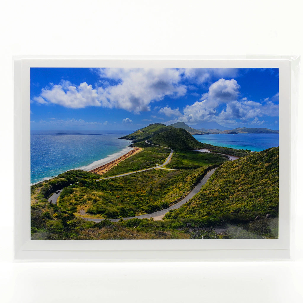 Photograph of the view of Tommy Lee in Saint Kitts on a glossy greeting card