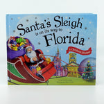 Santa's Sleigh is on the way to Florida Hardcover Children Book
