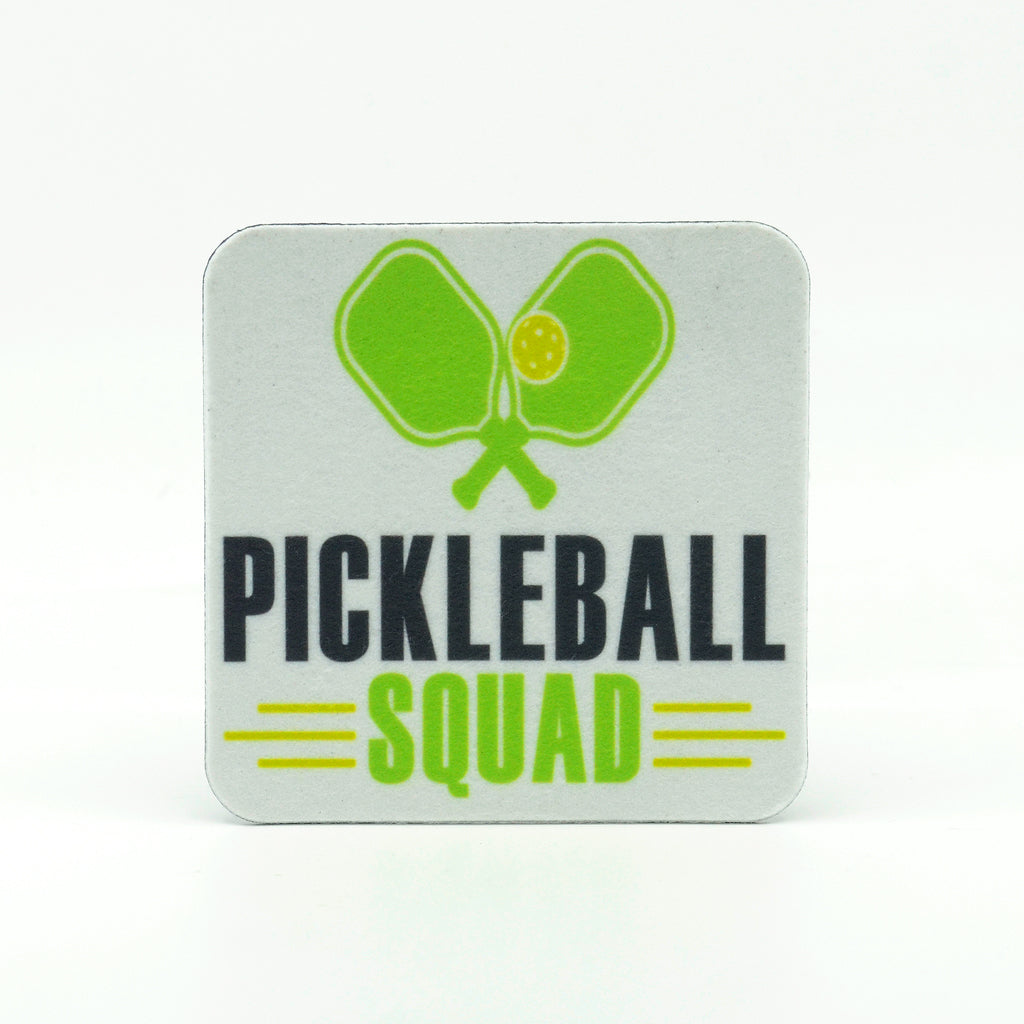 Pickleball Squad Square Home Coaster