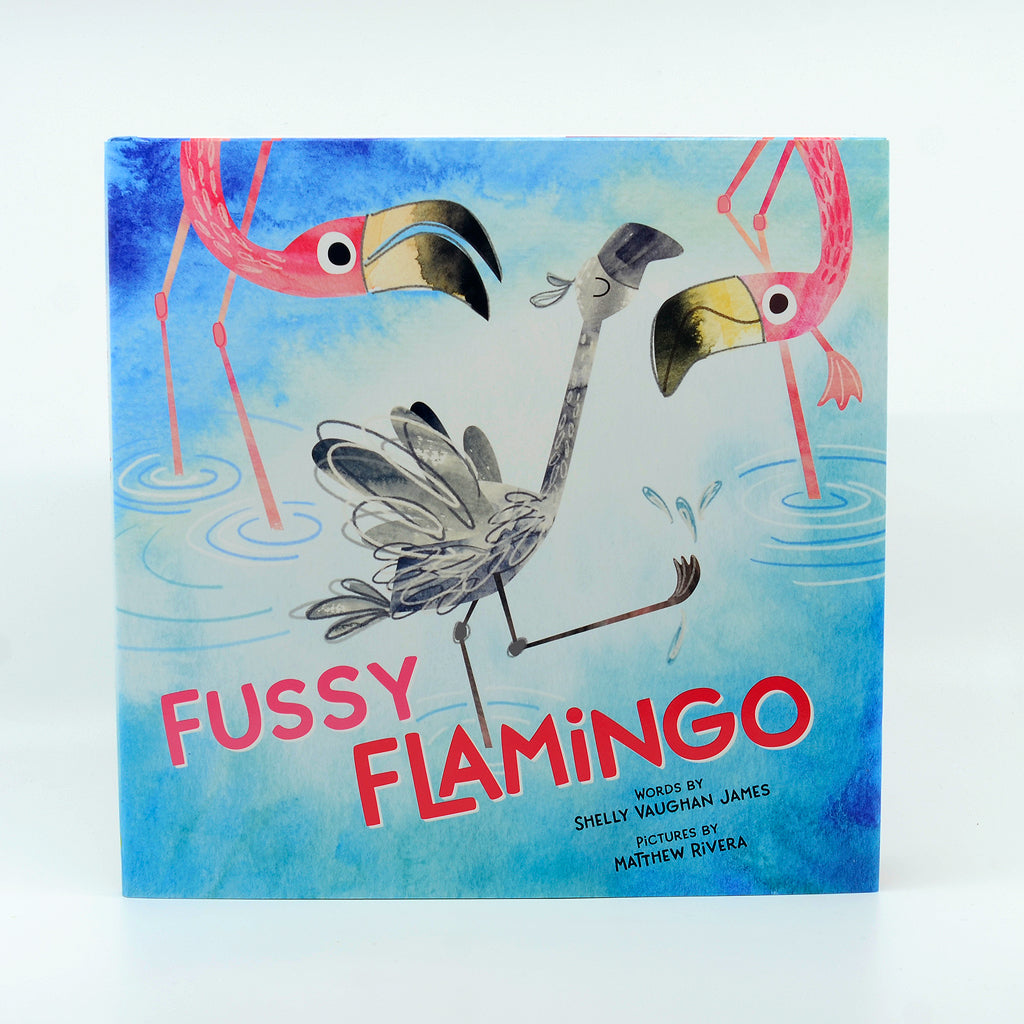 Fussy Flamingo Hardcover Book