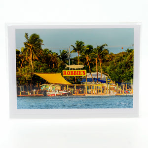 Robbie's Restaurant photograph on a glossy greeting card 5" x 7"