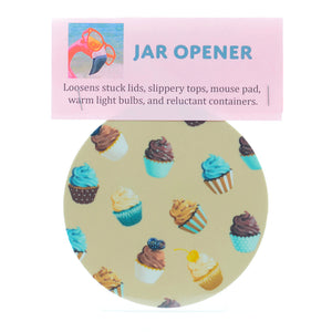 Kitchen Gadget-Brown Cupcake Rubber Jar Opener