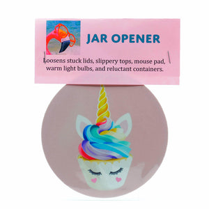 5" Unicorn Cupcake Rubber Jar Opener