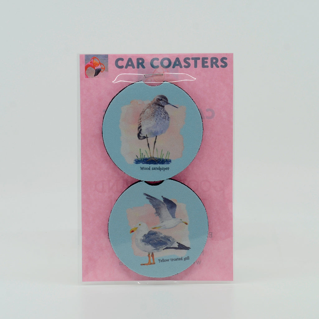 Sandpiper Rubber Car Coasters (set fo 2)