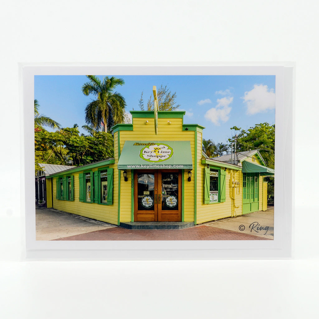 Kermit's Key West Key Lime Shoppe photograph on a glossy greeting card 5" x 7"