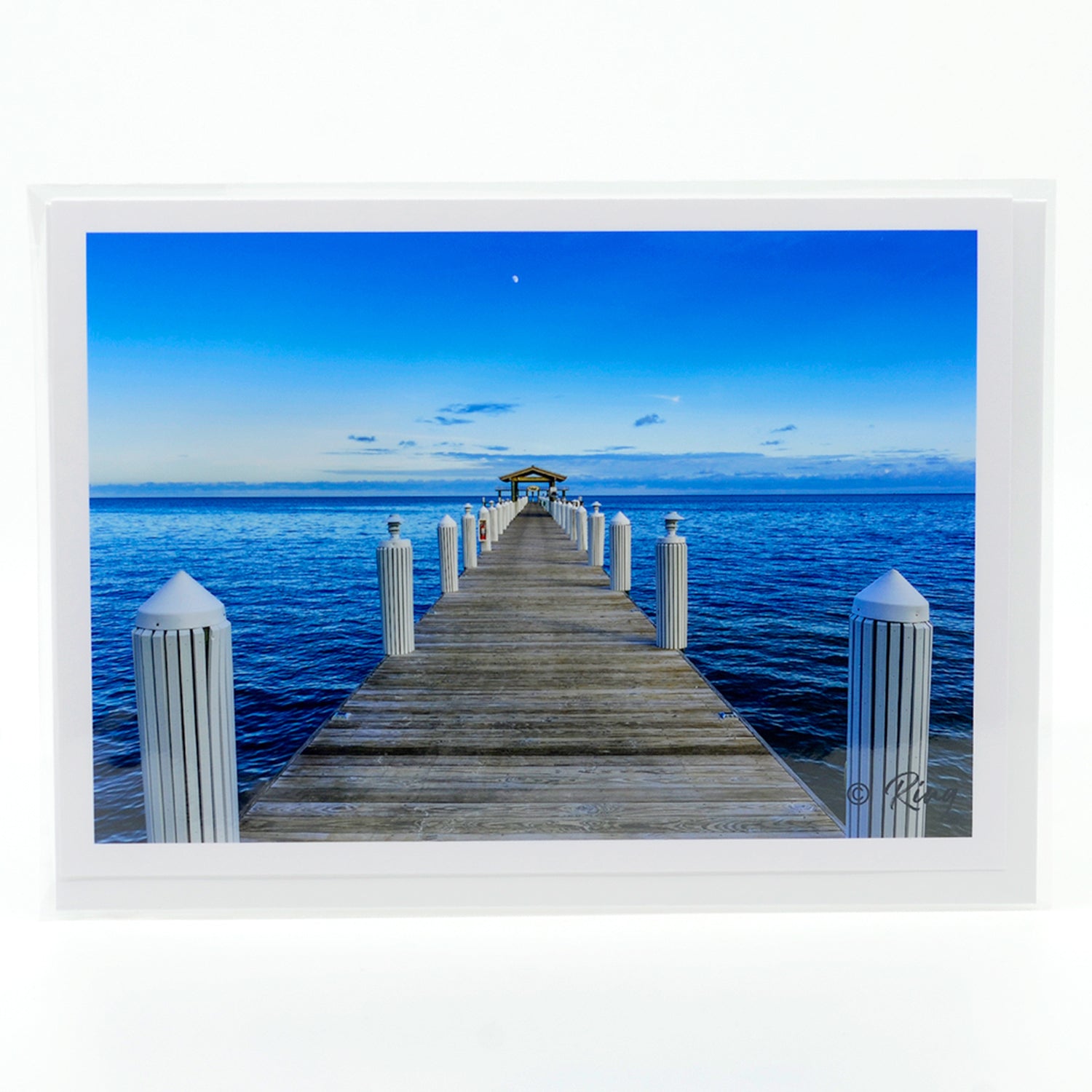 Cheeca Lodge Dock photograph on a glossy greeting card 5" x 7"