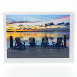 Islamorada Sunset in the Florida Keys photograph on a glossy greeting card 5" x 7"