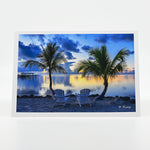 Rise and Shine in the Florida Keys photograph on a glossy greeting card 5" x 7"