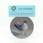 Seagull on the beach on a 5" rubber bottle opener