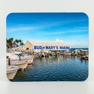 Bud N' Mary's Marina Photograph on a Rectangle Rubber Mouse Pad