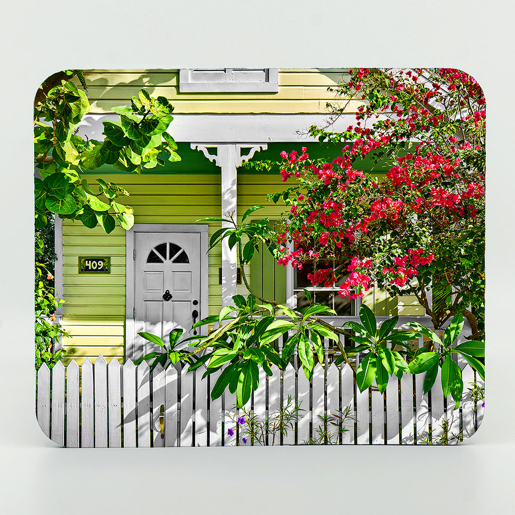Key Lime Cottage Photograph on a Rectangle Rubber Mouse Pad
