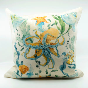 16" x 16" Decorative Pillow -Octopus-Home and Living