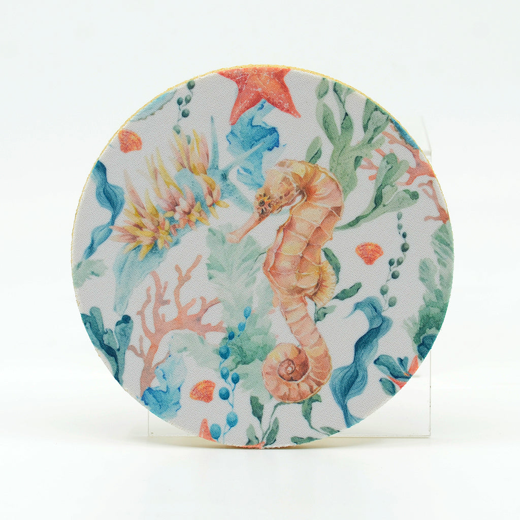 Rubber Drink Coaster-Seahorse-Protects Furniture