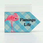 Flamingo Life rectangle magnet